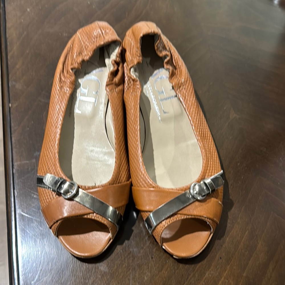 AGL Brown and Silver Flats